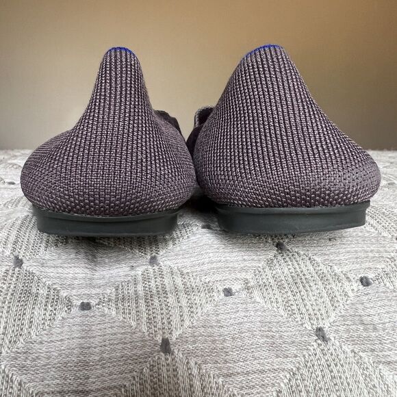 Rothy's The Flat Mink Brown Stretch Fabric Round Toe Ballet Flat Shoes Women 8.5 - Picture 9 of 16